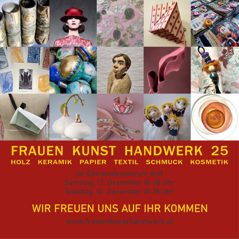 Einladung zu FrauenKunstHandWerk in Anif